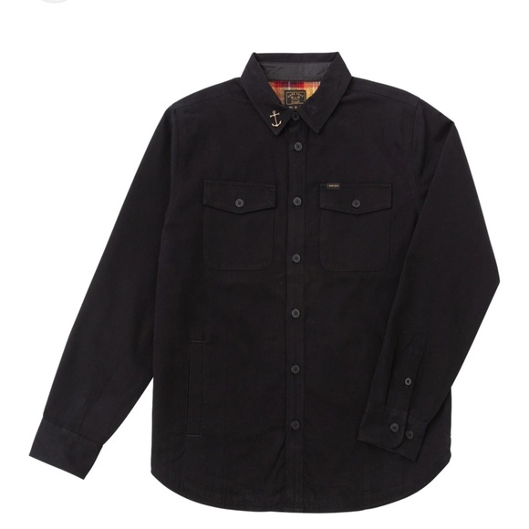 Dark Seas Other - Dark Seas Mechanist Black Men's Jacket with plaid lining , size M Cotton